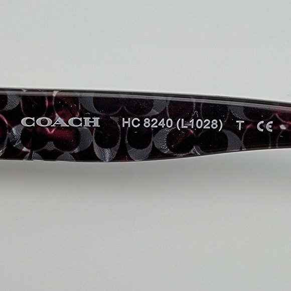 Coach HC8240 L1028 C Hinge Sunglasses Frame w Case - Picture 9 of 12